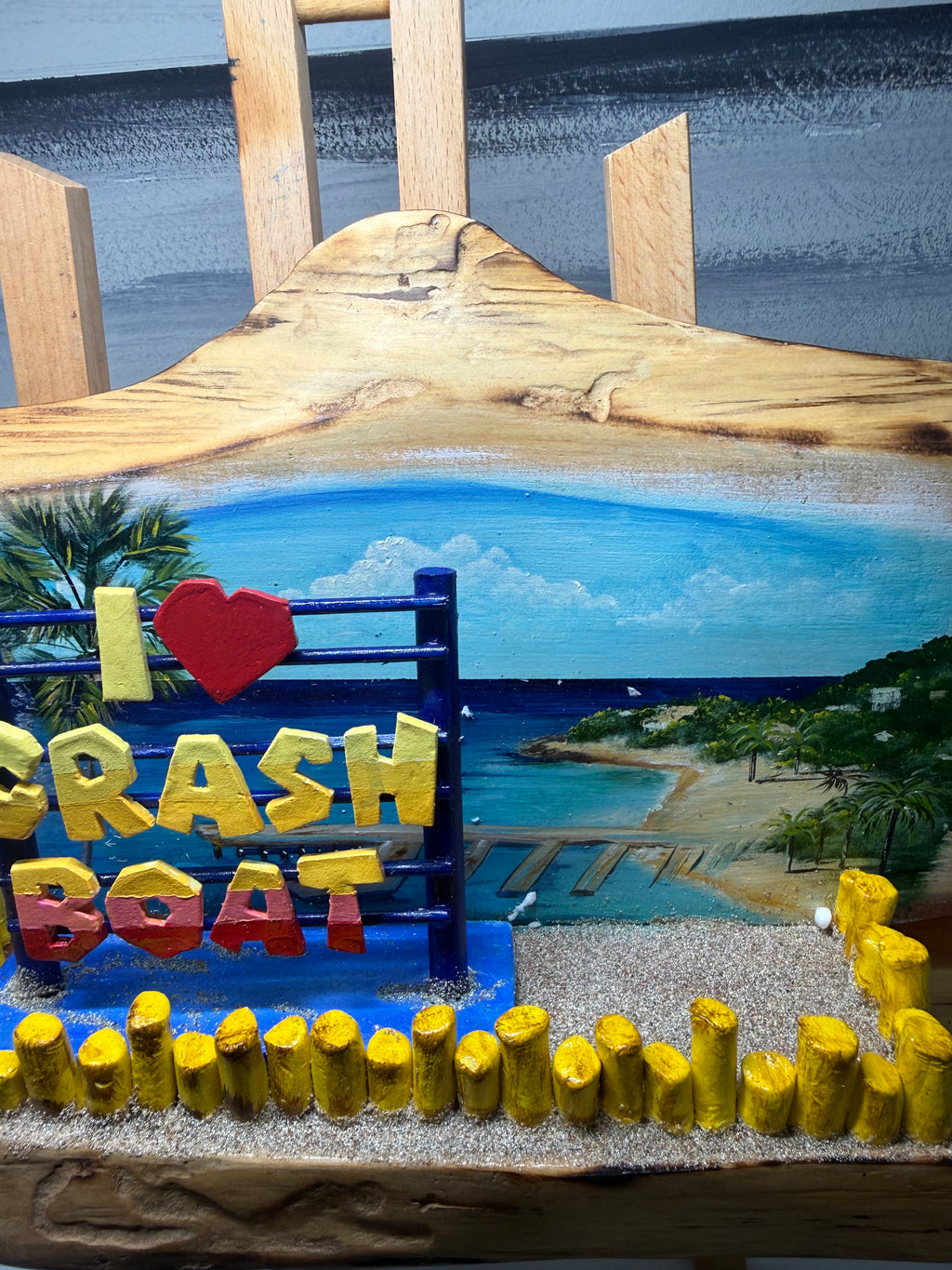 Crash Boat Aguadilla Key holder Artesanal