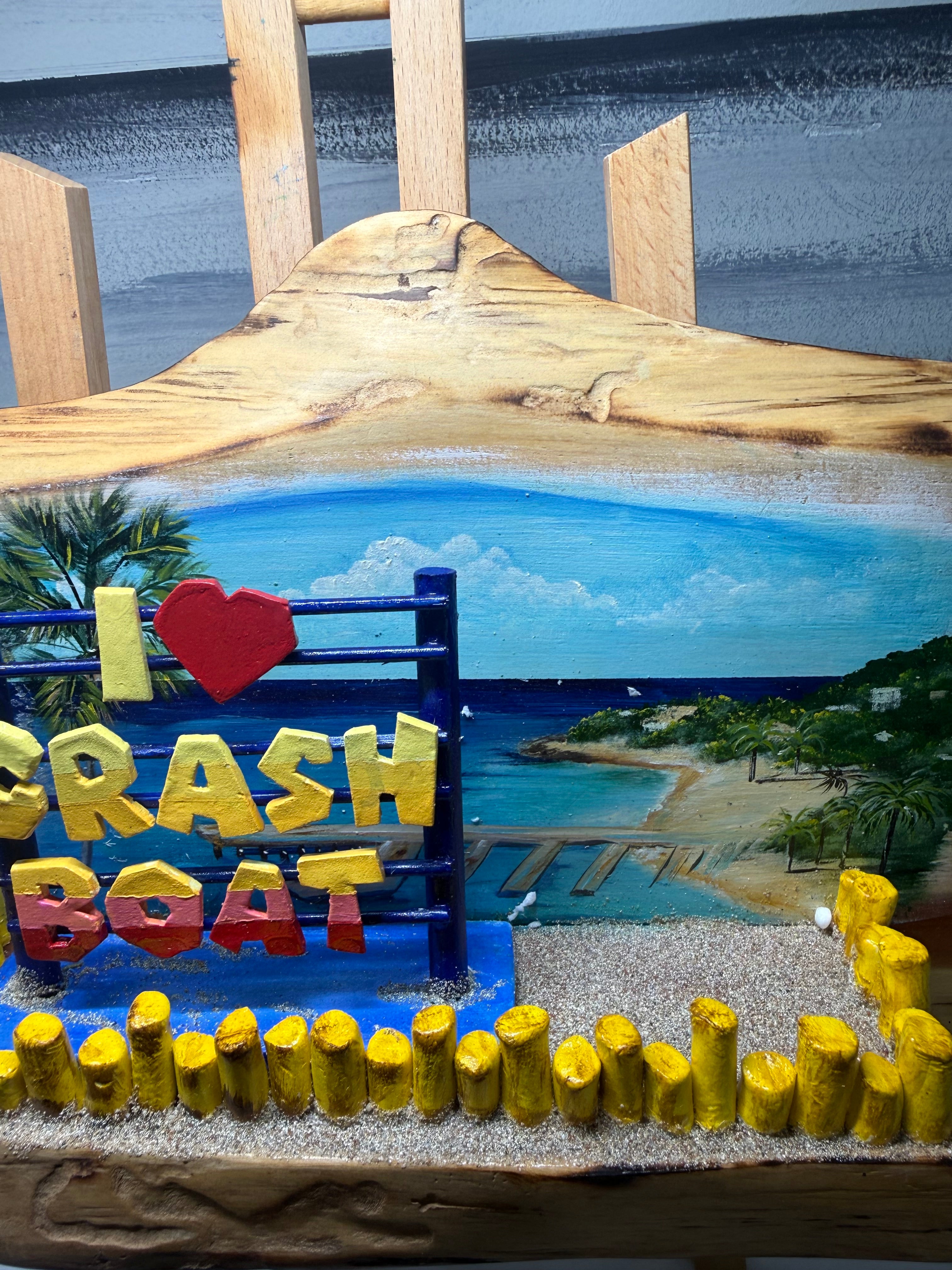Crash Boat Aguadilla Key holder Artesanal