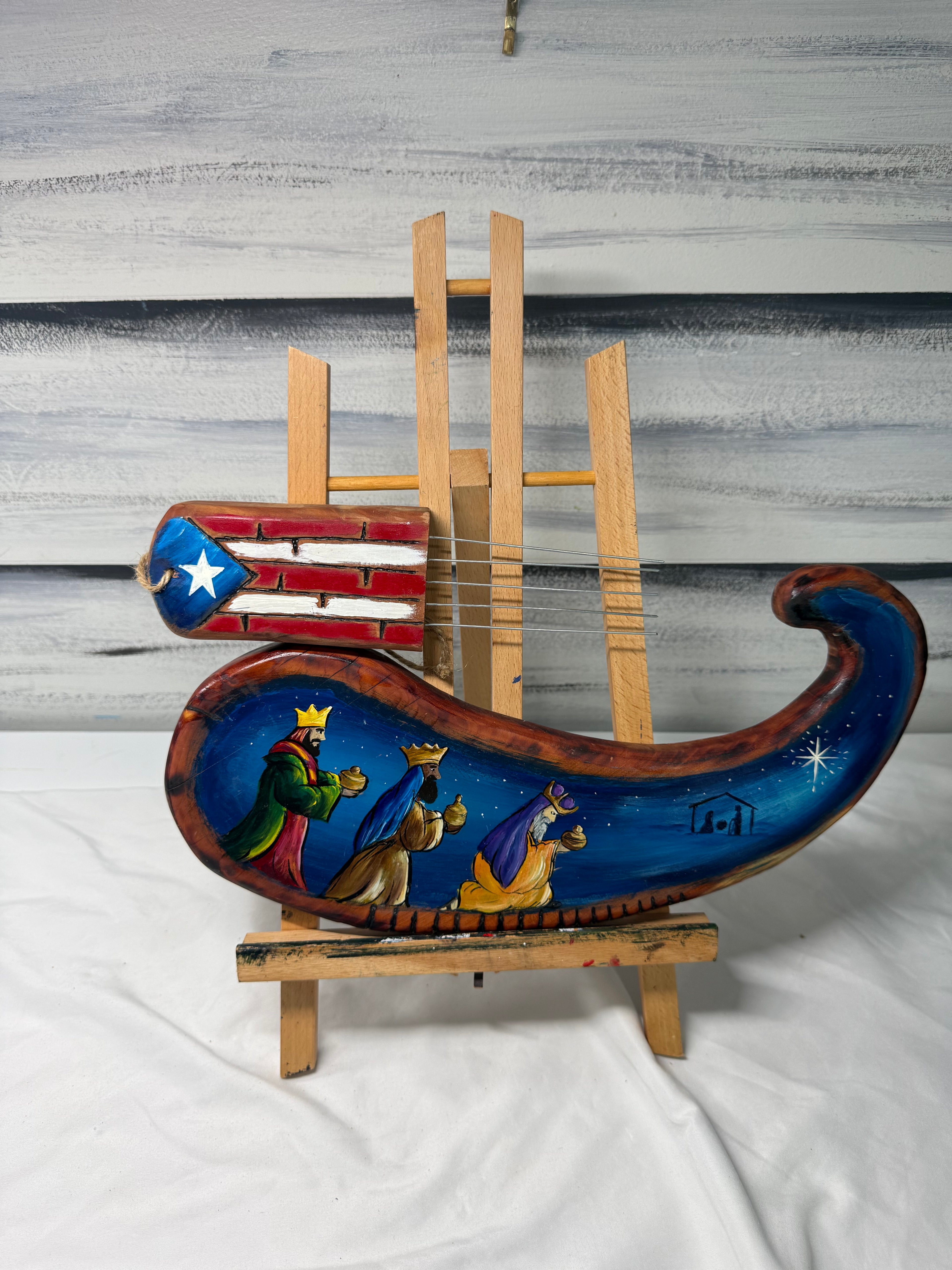Güiro Decorativo Artesanal Reyes Magos