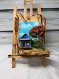 Casita con Flamboyan Home Decor Artesanal