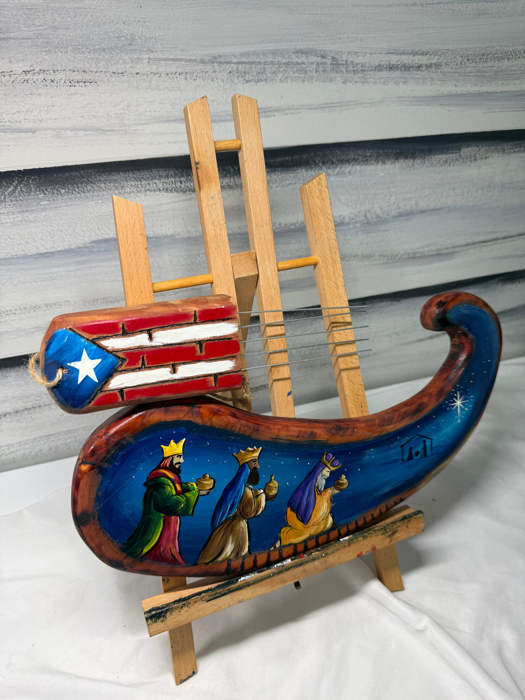 Güiro Decorativo Artesanal Reyes Magos