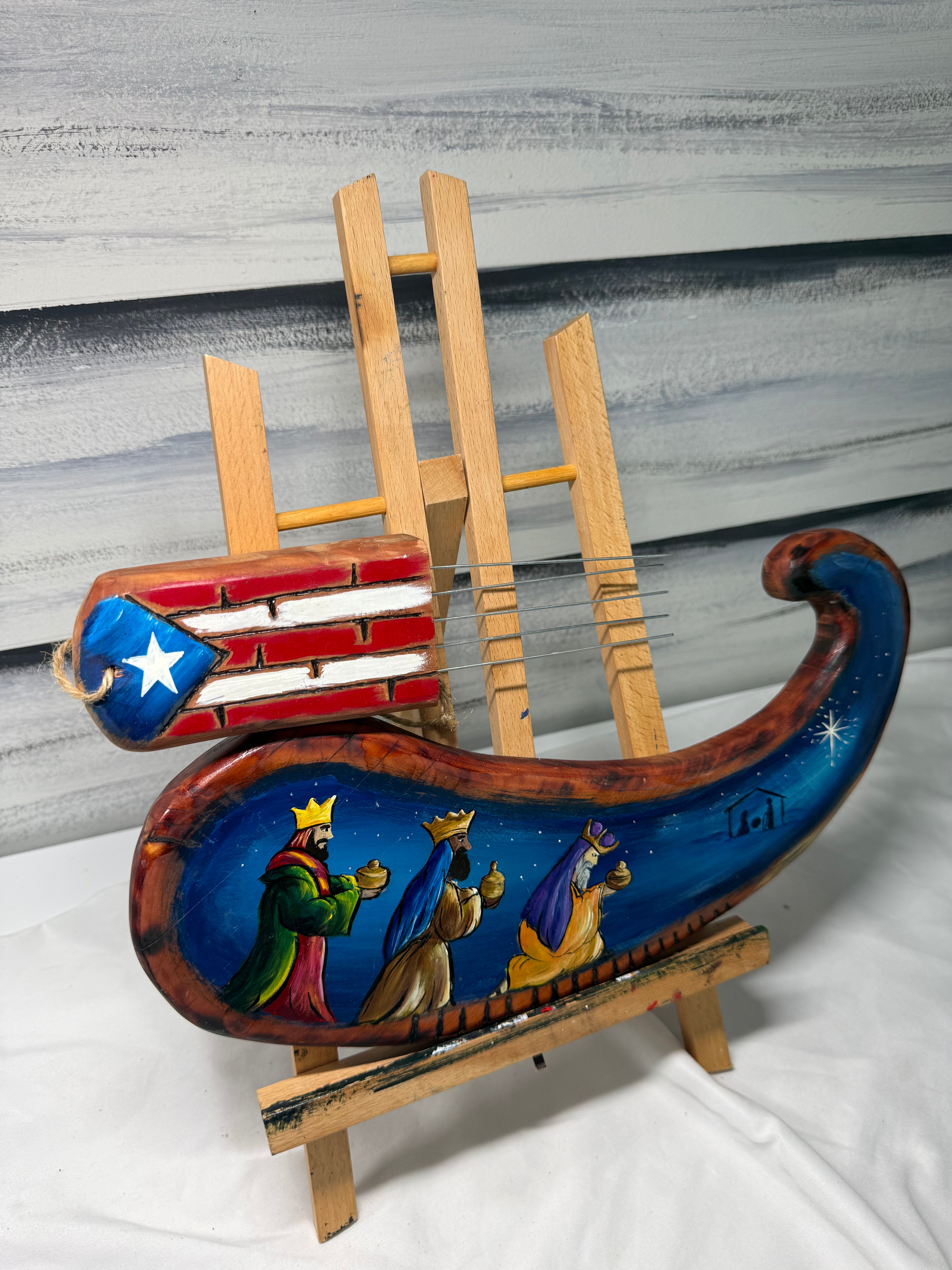 Güiro Decorativo Artesanal Reyes Magos