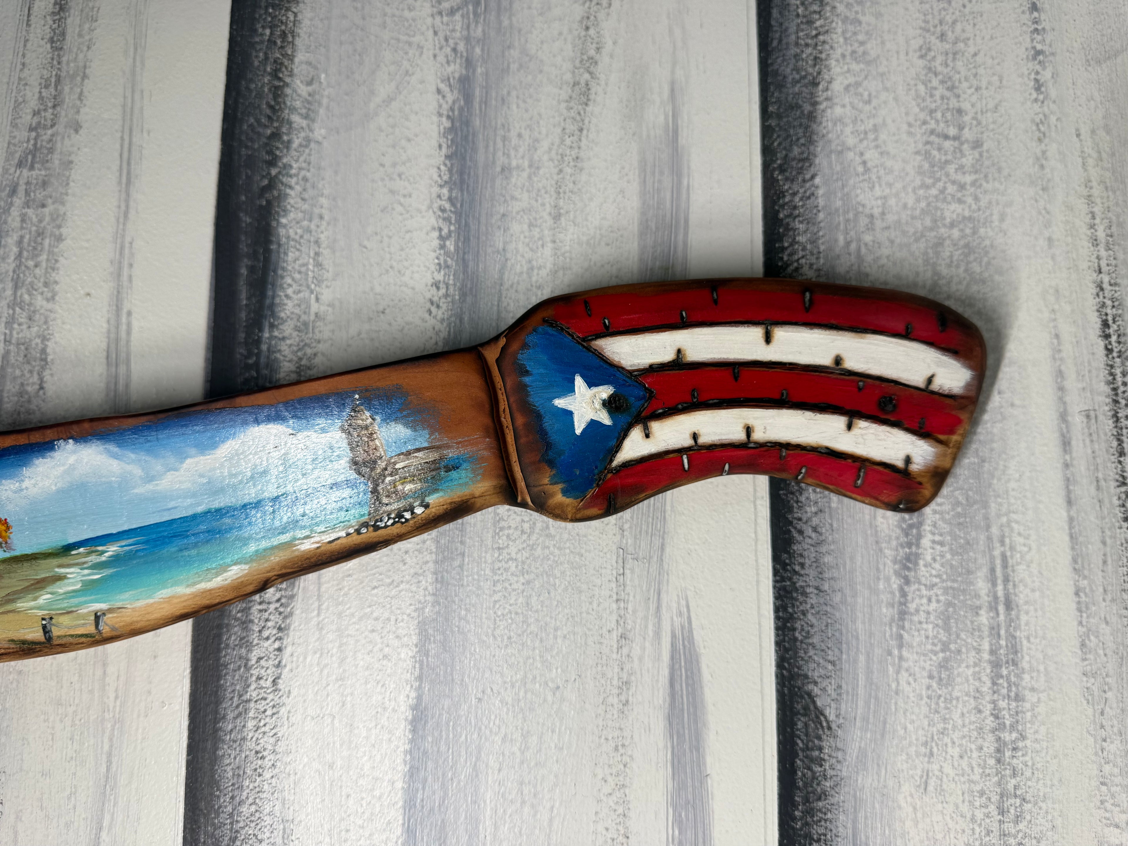 Machete Con Flamboyan Puertorriqueño