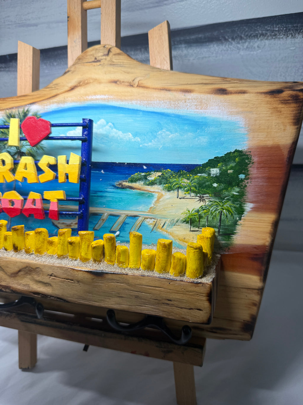 Crash Boat Aguadilla Key holder Artesanal