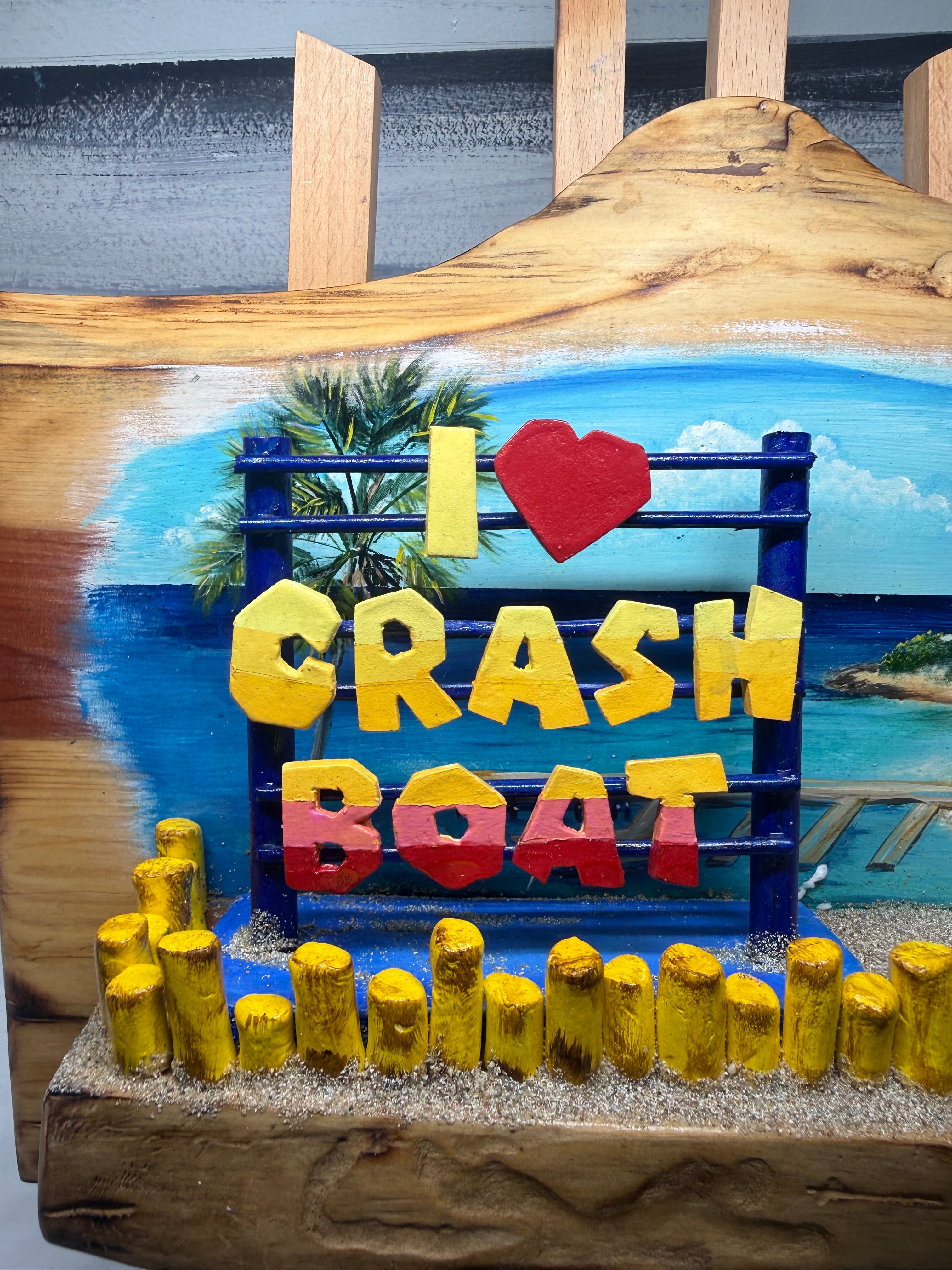Crash Boat Aguadilla Key holder Artesanal