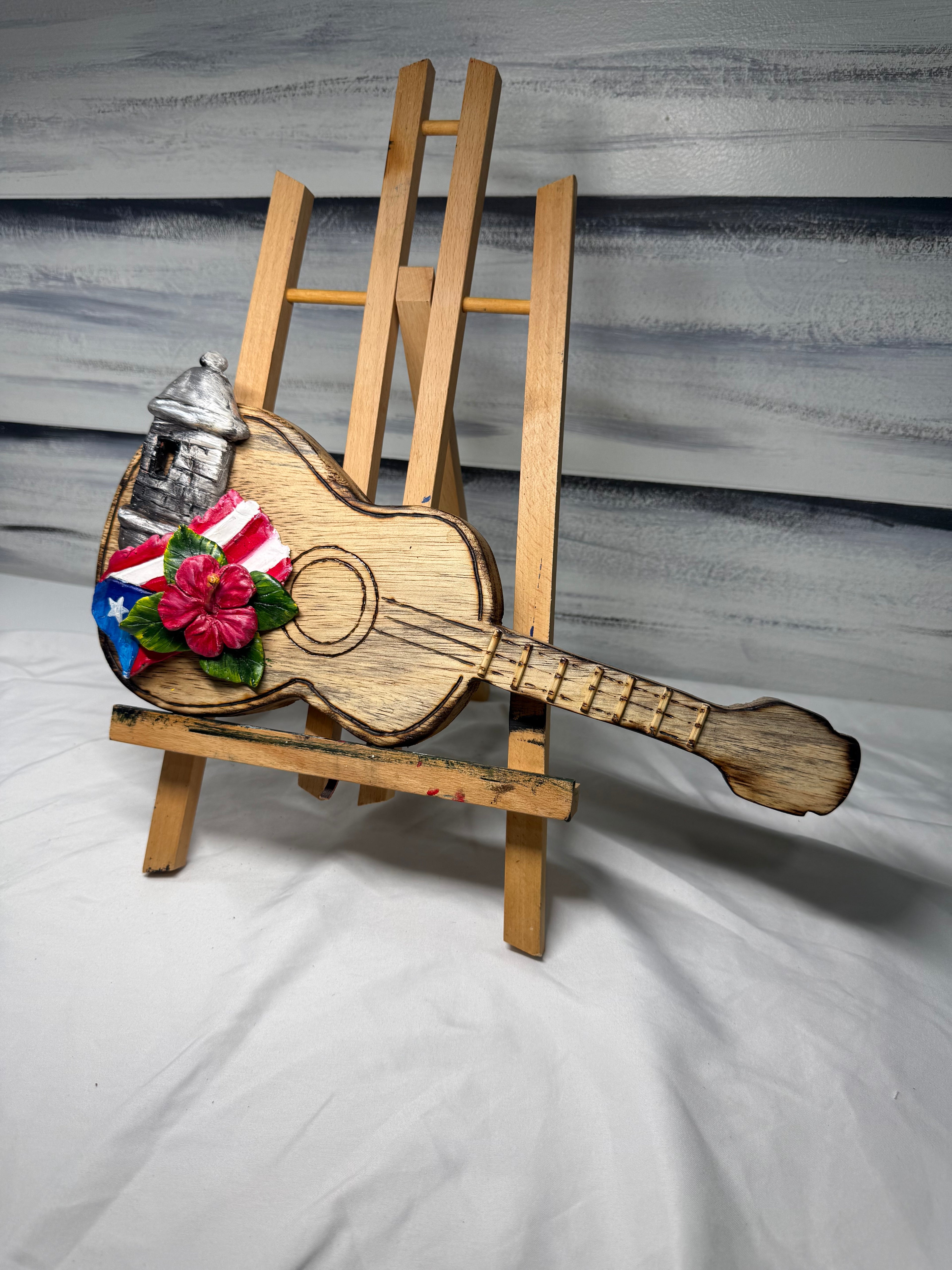 Guitarra Boricua Artesanal Home Decor