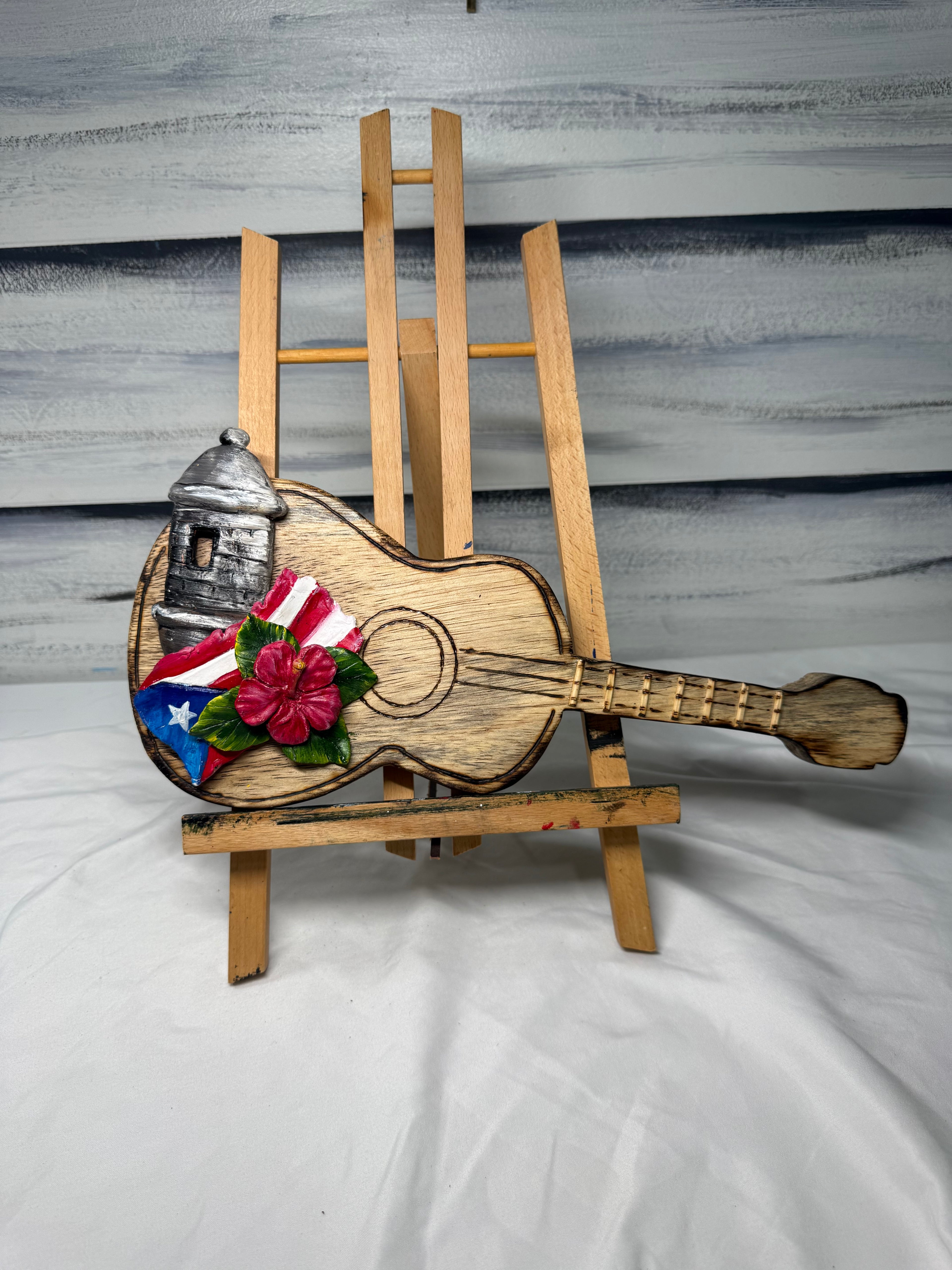 Guitarra Boricua Artesanal Home Decor