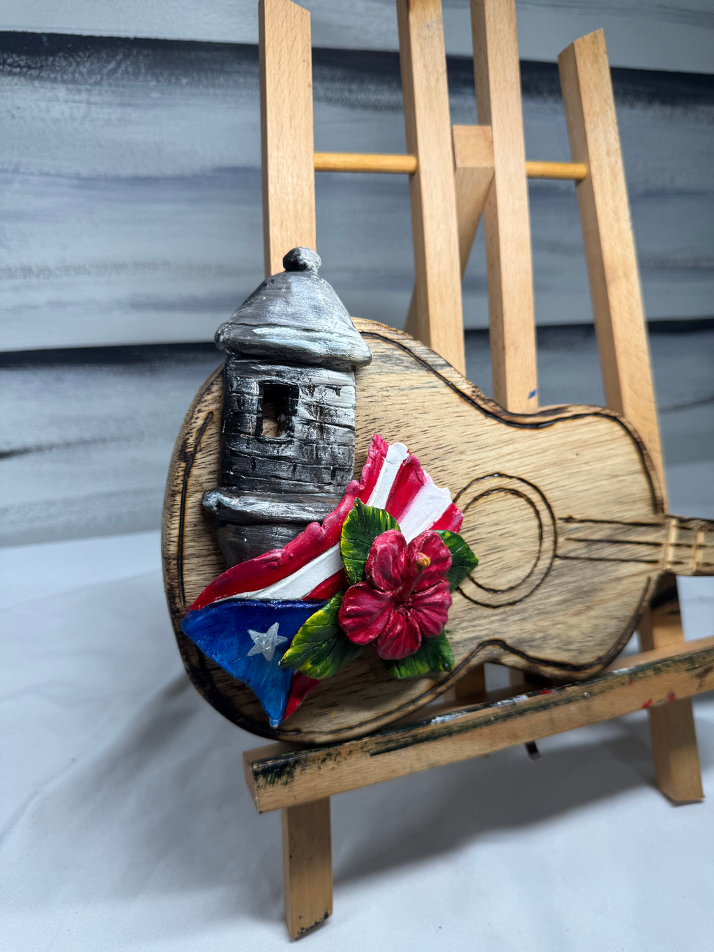 Guitarra Boricua Artesanal Home Decor
