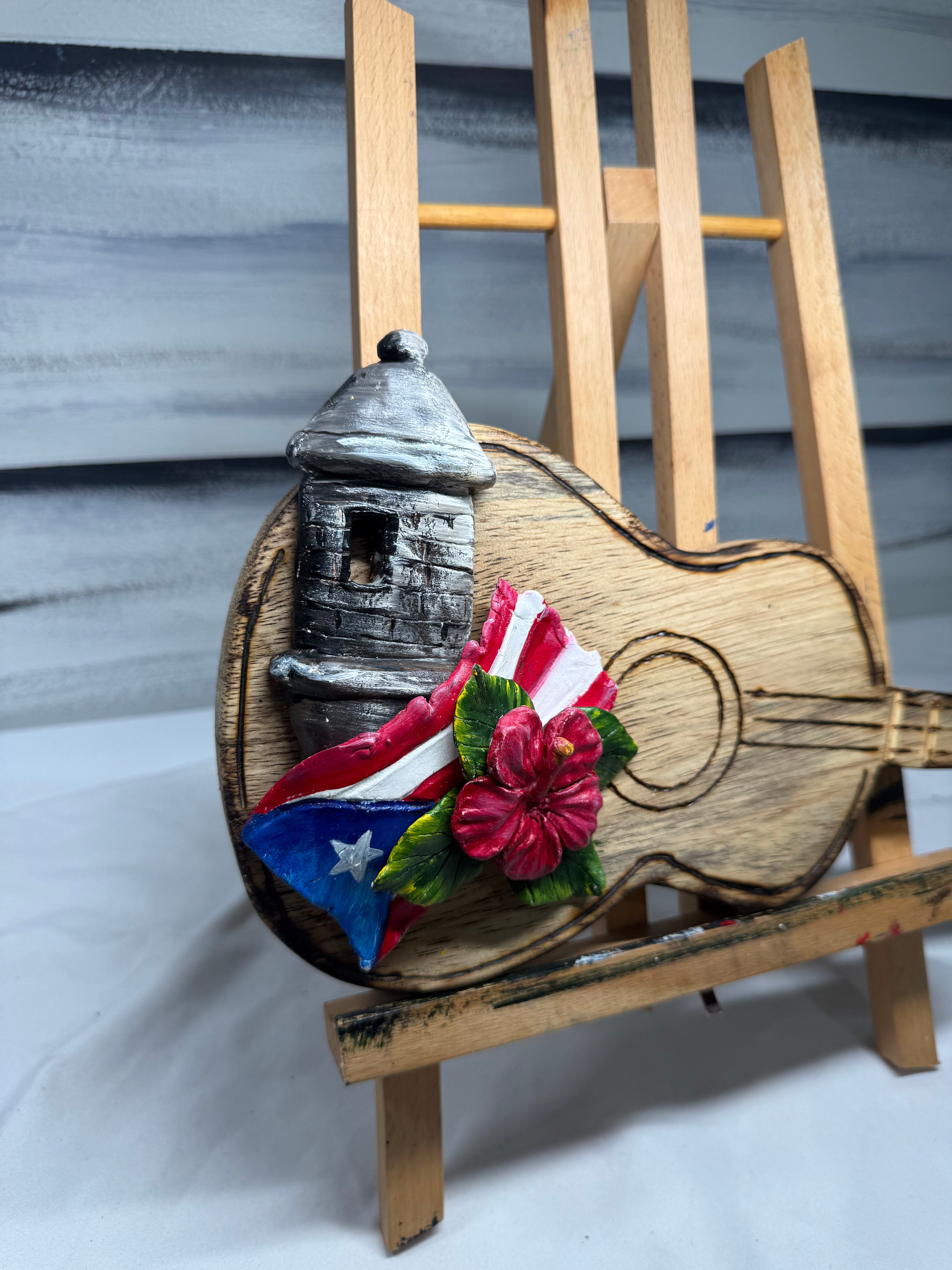 Guitarra Boricua Artesanal Home Decor