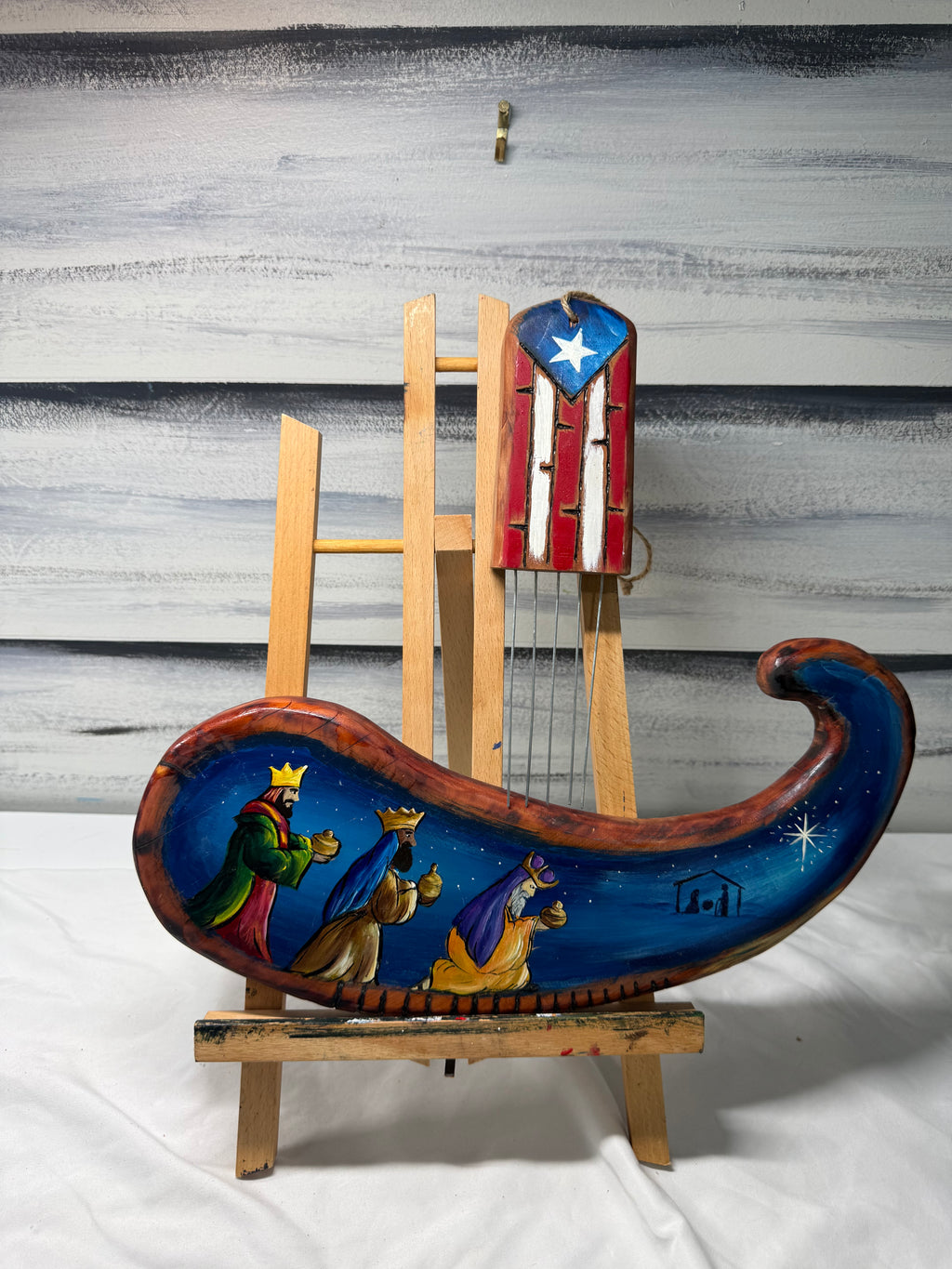 Güiro Decorativo Artesanal Reyes Magos