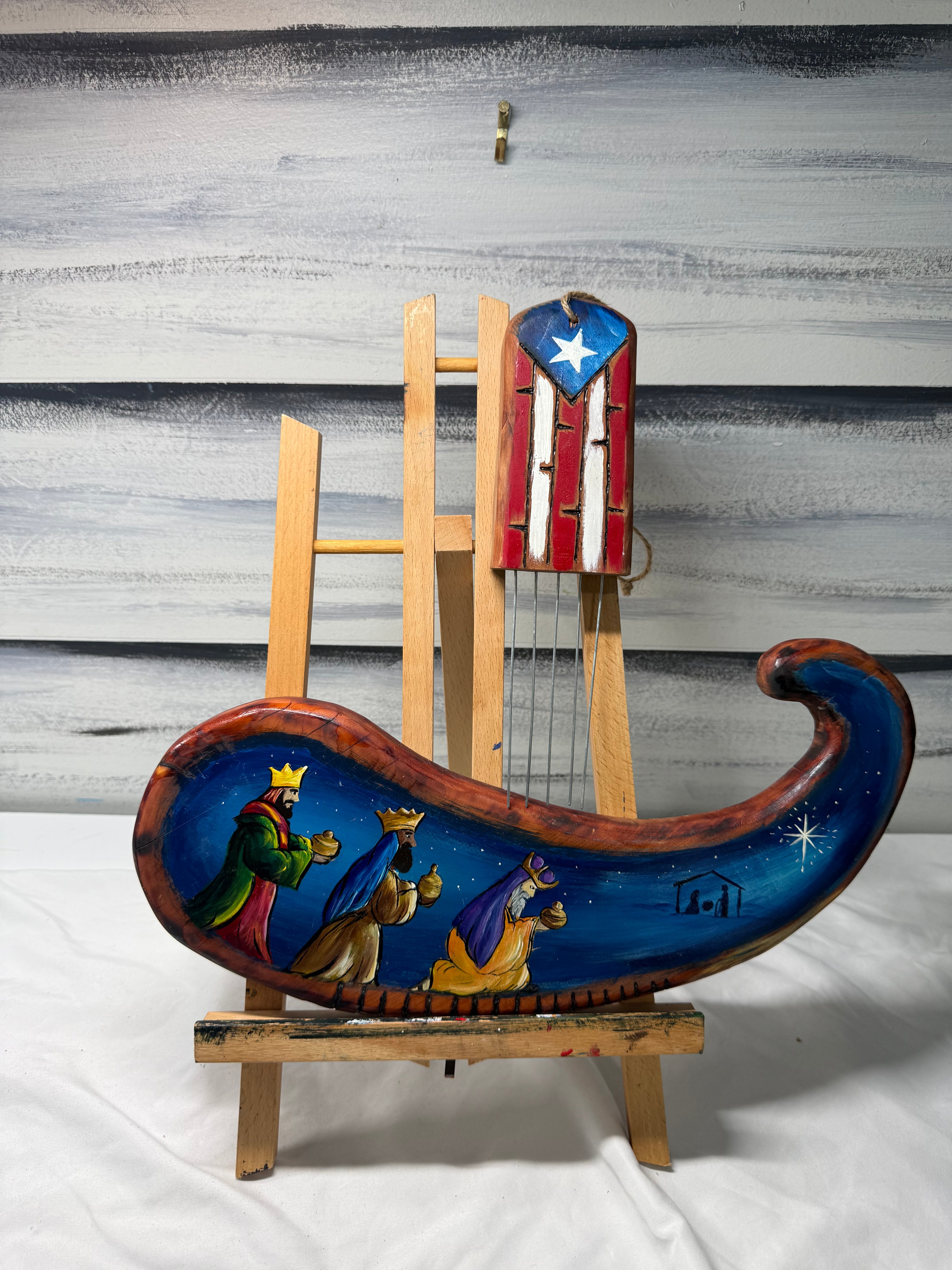 Güiro Decorativo Artesanal Reyes Magos